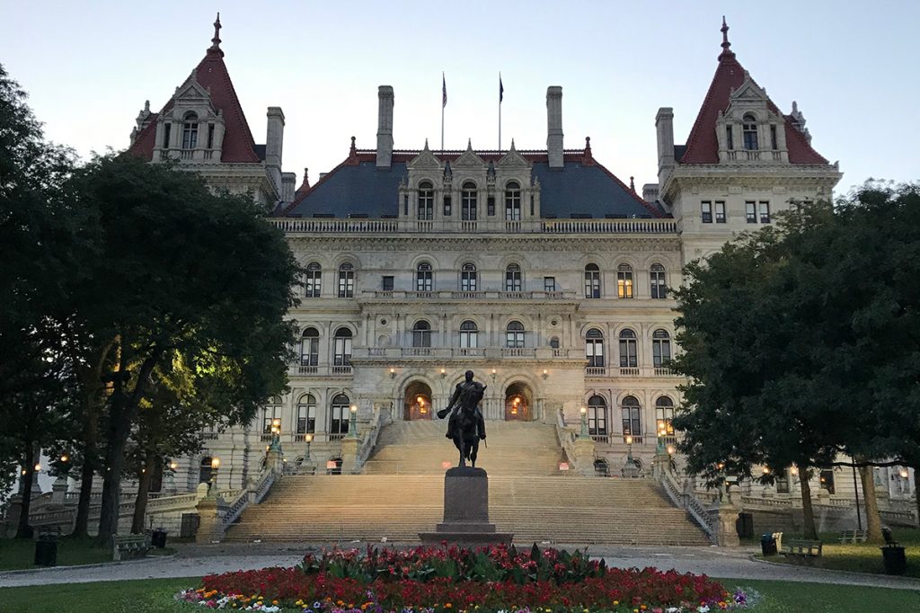 The New York State Capitol Building in Albany